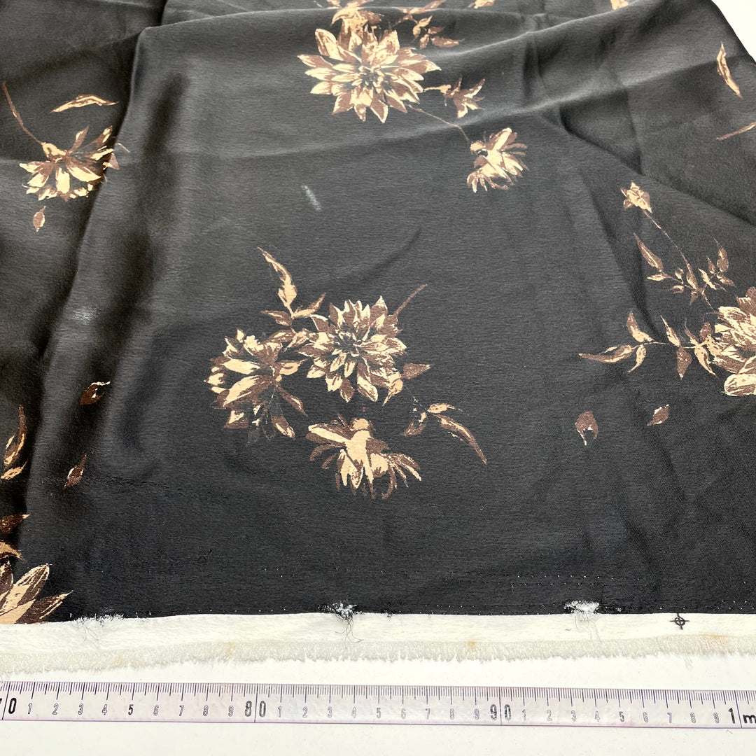 UB - Espresso Joy - Sateen Poly Woven - Black Multi Floral - 0.85M Bundle (6795443568753)