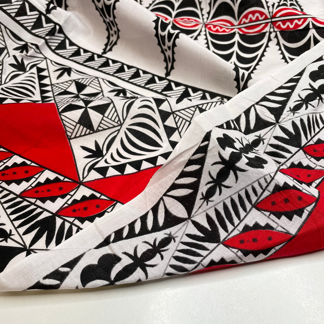 UB - Opening Your Third Eye - Cotton Woven - White Multi Geometric - 2.65M Bundle (6795445403761)