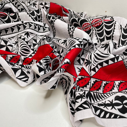 UB - Opening Your Third Eye - Cotton Woven - White Multi Geometric - 2.65M Bundle (6795445403761)