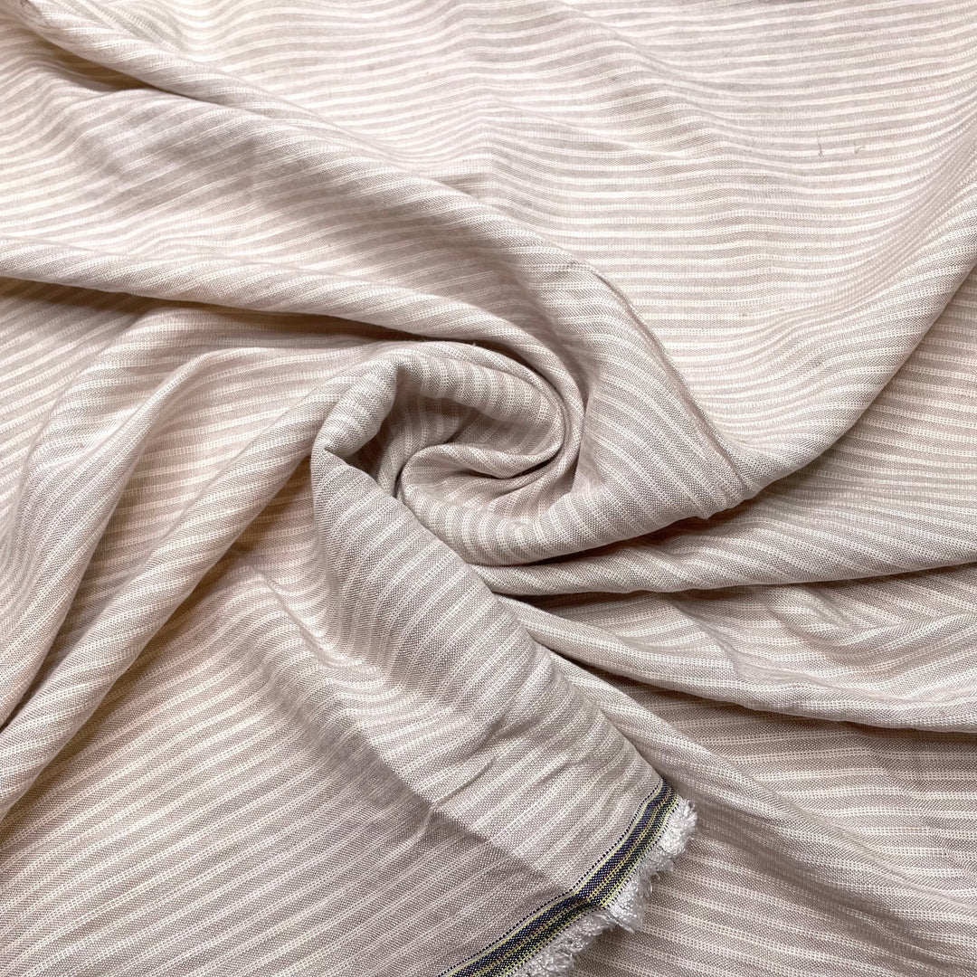 White Or Dark Meat - Linen/Rayon Woven - Beige/White Stripes - Bundles (6799954608241)