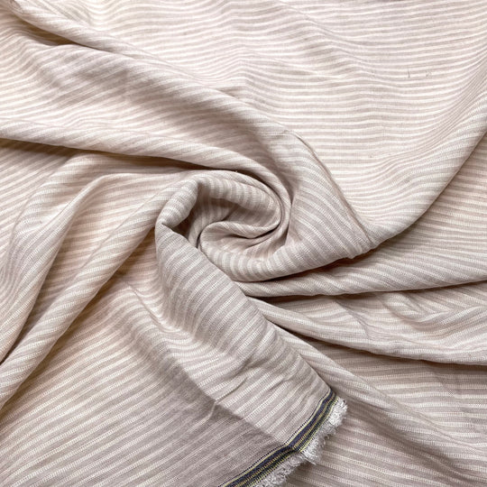 White Or Dark Meat - Linen/Rayon Woven - Beige/White Stripes - Bundles (6799954608241)