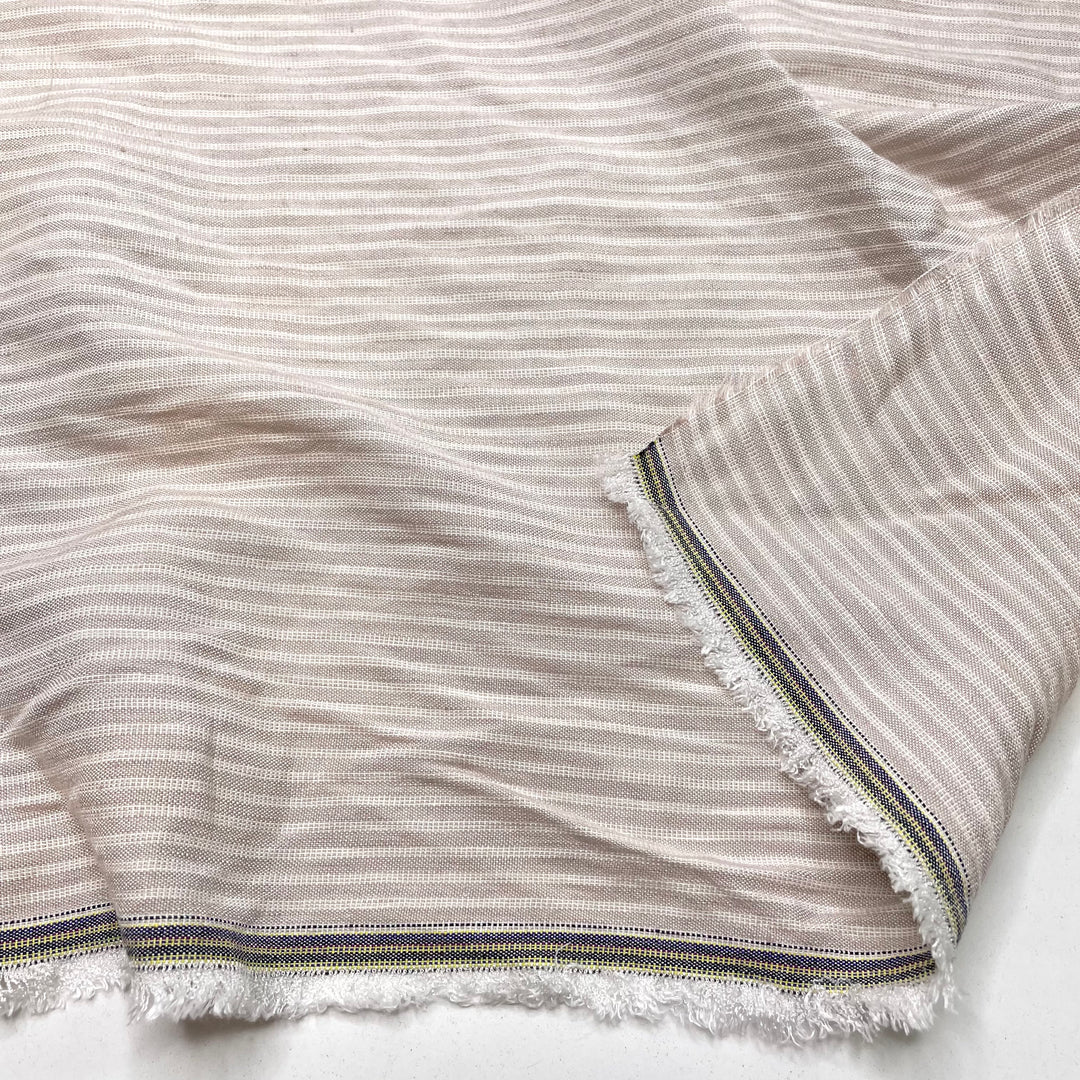 White Or Dark Meat - Linen/Rayon Woven - Beige/White Stripes - Bundles (6799954608241)