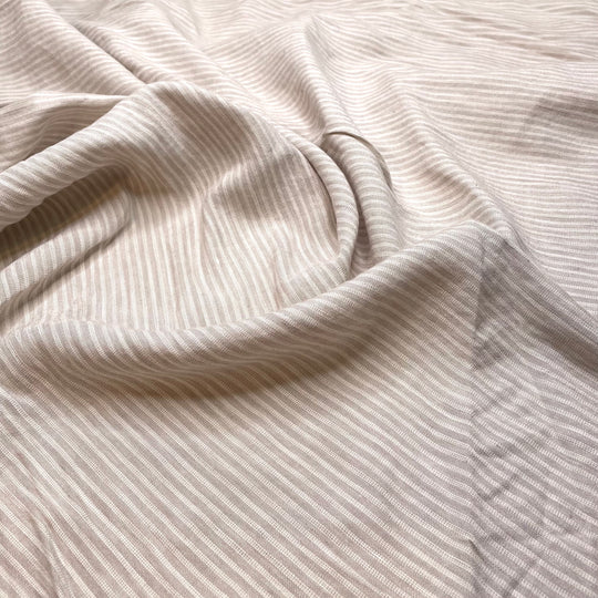 White Or Dark Meat - Linen/Rayon Woven - Beige/White Stripes - Bundles (6799954608241)