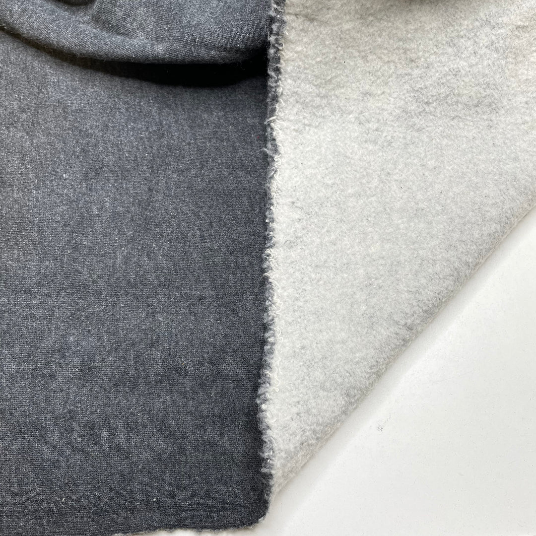 Sleep Over Cozy - Jersey Fleece Bamboo Blend Knit - Grey/White - 0.7M Bundle (6803572654193)
