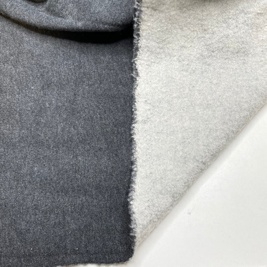 Sleep Over Cozy - Jersey Fleece Bamboo Blend Knit - Grey/White - 0.7M Bundle (6803572654193)