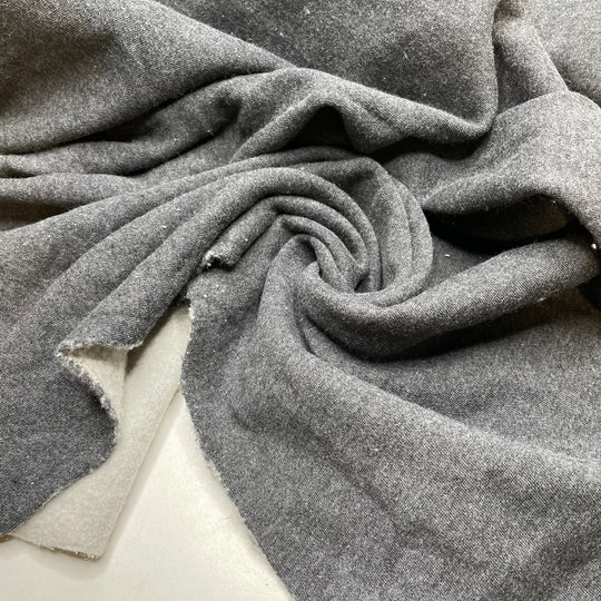 Sleep Over Cozy - Jersey Fleece Bamboo Blend Knit - Grey/White - 0.7M Bundle (6803572654193)