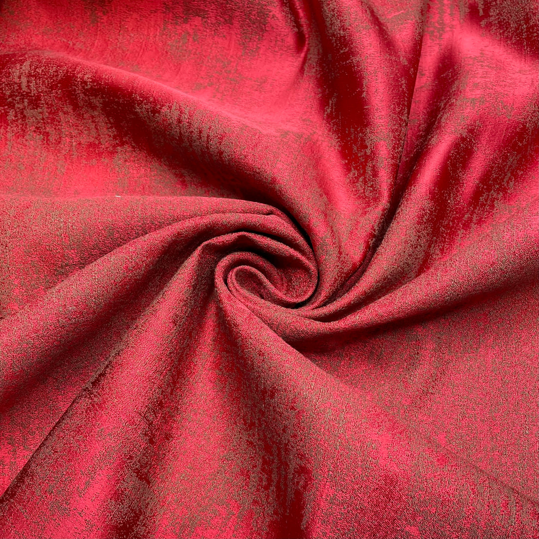 Fire Embers - Jacquard Polyester Blend Woven - Red/Brown Abstract - 2.2M Bundle (6803600048241)