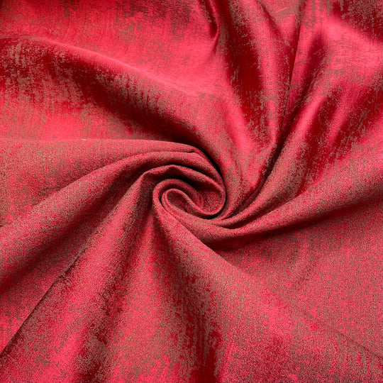Fire Embers - Jacquard Polyester Blend Woven - Red/Brown Abstract - 2.2M Bundle (6803600048241)