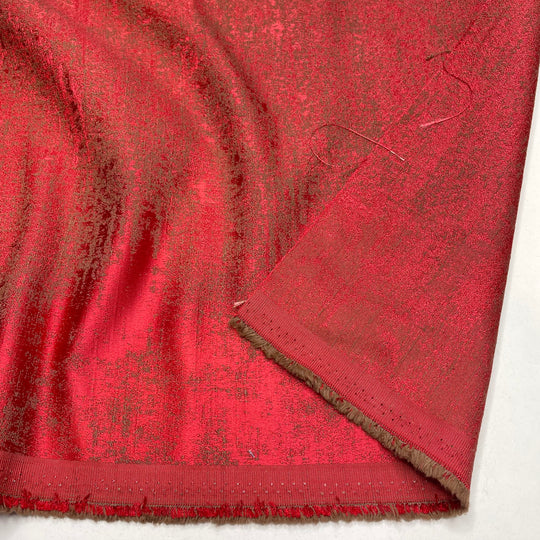 Fire Embers - Jacquard Polyester Blend Woven - Red/Brown Abstract - 2.2M Bundle (6803600048241)