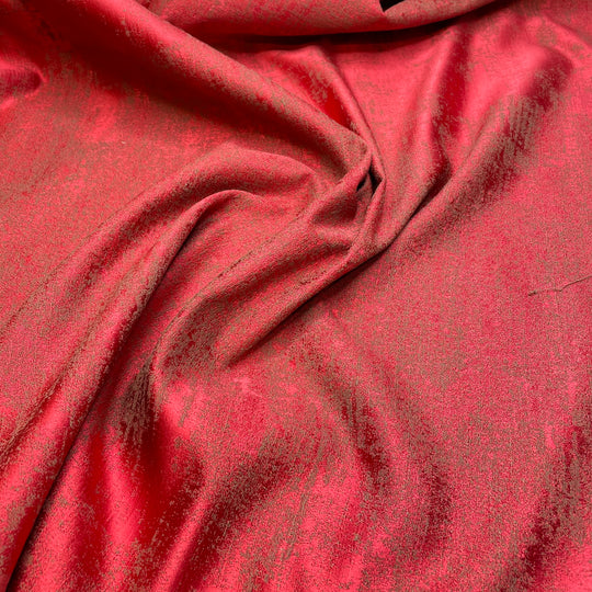 Fire Embers - Jacquard Polyester Blend Woven - Red/Brown Abstract - 2.2M Bundle (6803600048241)