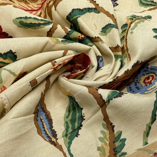 Coffee Region - Cotton Woven - Beige Multi Floral - 1.2M Bundle (6804094222449)