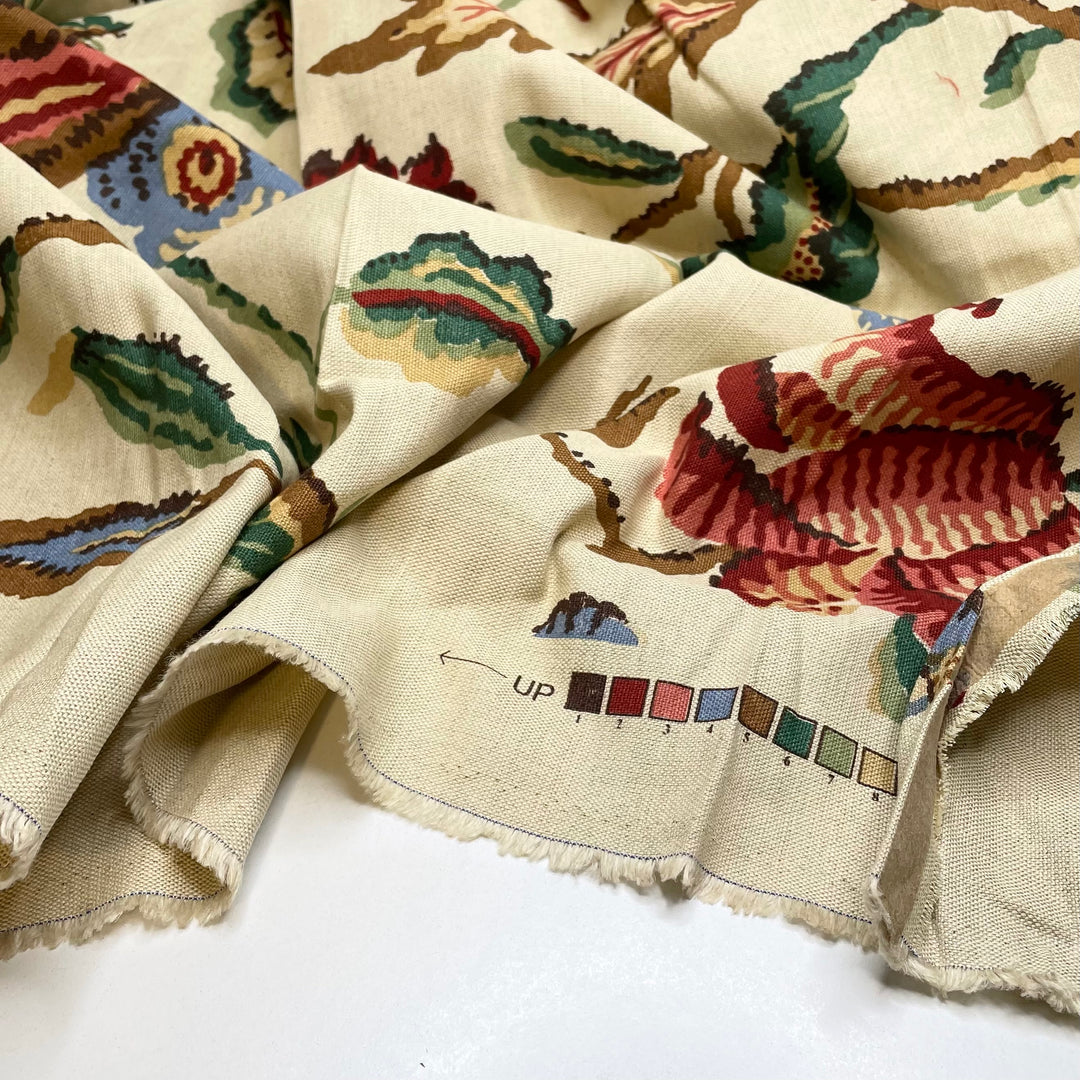 Coffee Region - Cotton Woven - Beige Multi Floral - 1.2M Bundle (6804094222449)