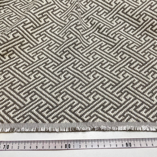 Doppio - Jacquard Synthetic Woven - Cream/Grey Geometric - 0.85M Bundle (6804980826225)