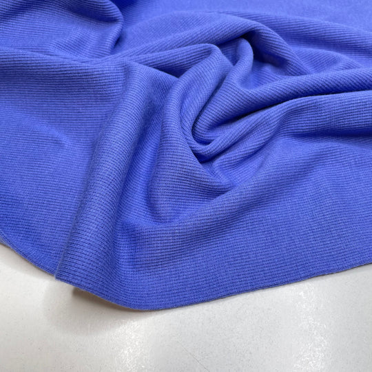 Mochapot - Tubular Rib Knit Bamboo Blend Knit - Blue - 1M Bundle (6804985806961)