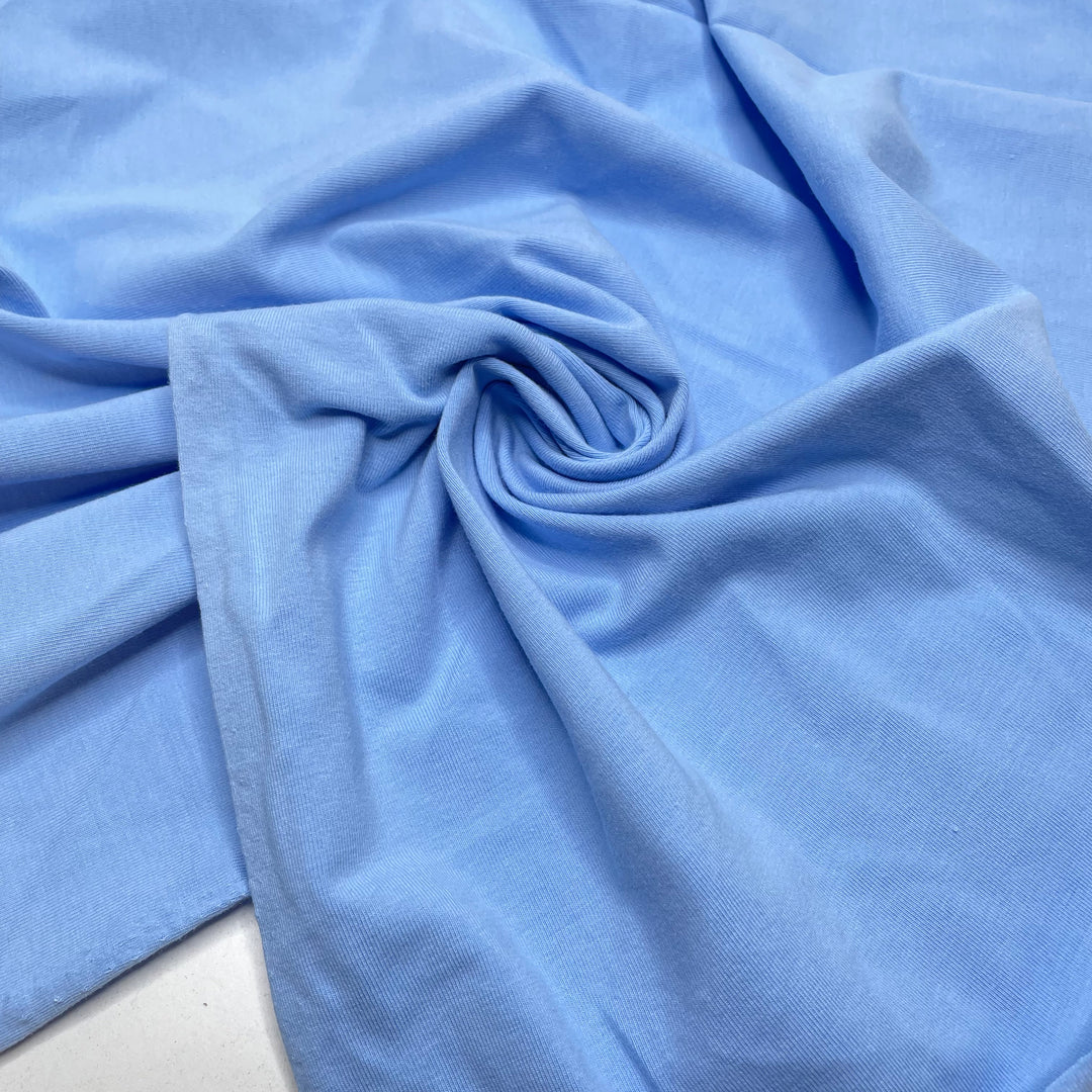 Skinny Latte - Jersey Cotton Blend Knit - Light Blue - 0.7M Bundle (6804986560625)