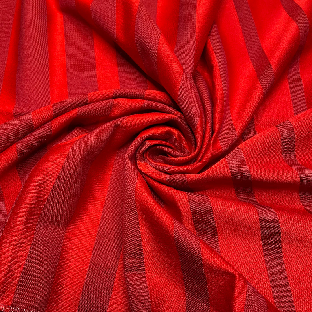 Cheek And Lip Tint - Jacquard Synthetic Woven - Red Stripes - 0.6M Bundle (6805869690993)
