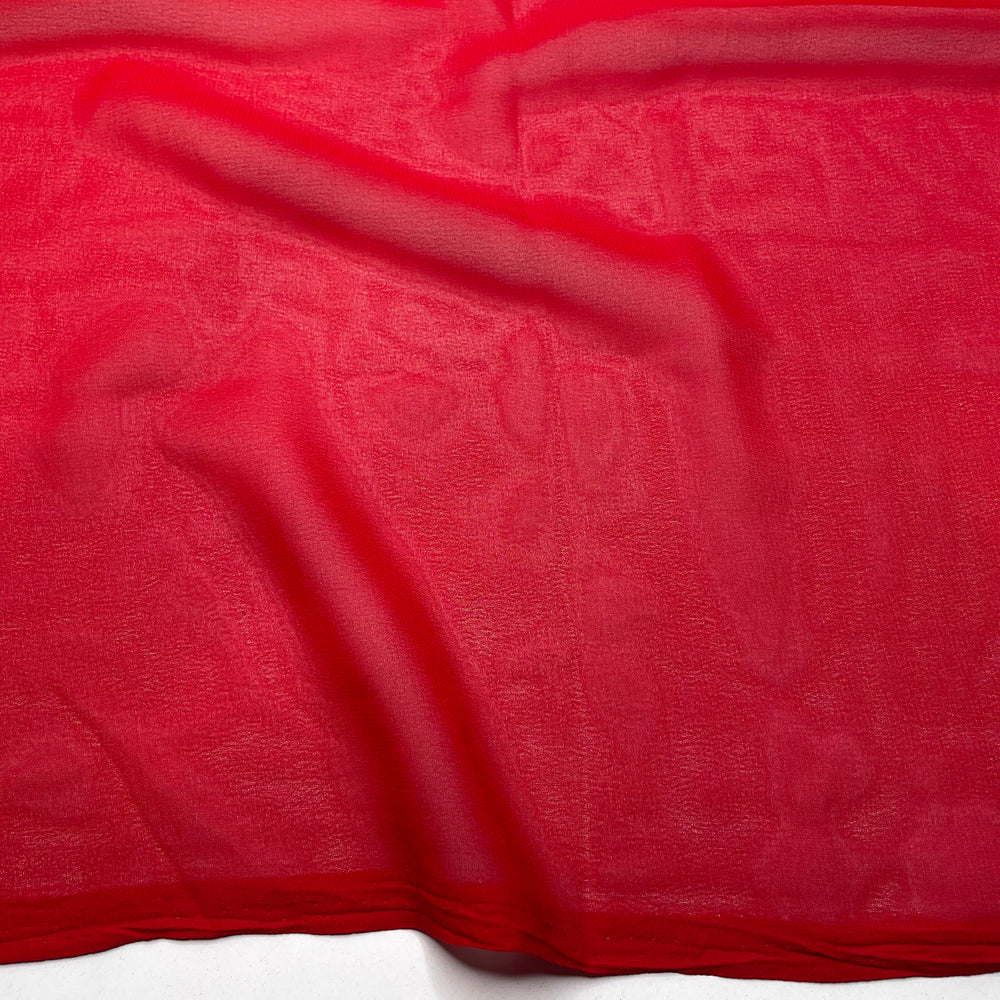 Dramatic Red Lip - Chiffon Poly Woven - Red - 2.05M Bundle (6805884928113)