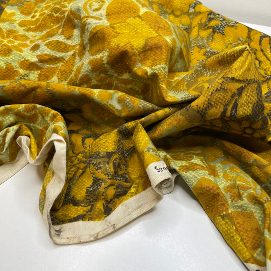 UB - Queen Bee - Scotchguard, Vintage Cotton Woven - Gold Multi Floral - 1.3M Bundle (6806613327985)