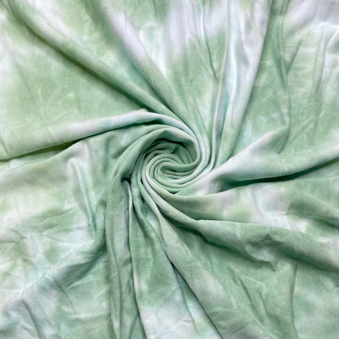 Andradite - Jersey Bamboo Blend Knit - Green/White Tie Dye - 2.8M Bundle (6807126605937)