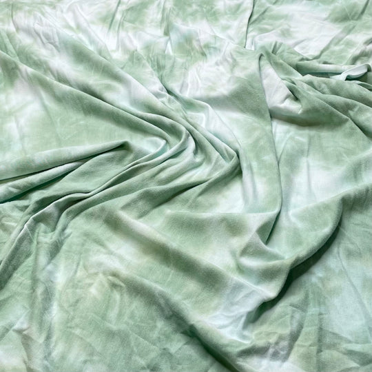 Andradite - Jersey Bamboo Blend Knit - Green/White Tie Dye - 2.8M Bundle (6807126605937)