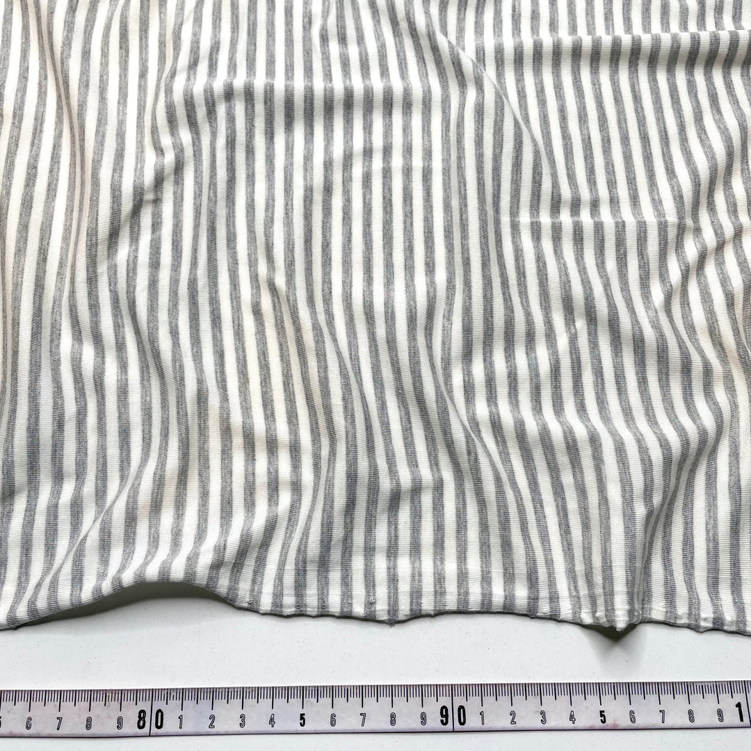 Clay Face Mask - Jersey Bamboo Blend Knit - White/Grey Stripes - 2.15M Bundle (6807130013809)