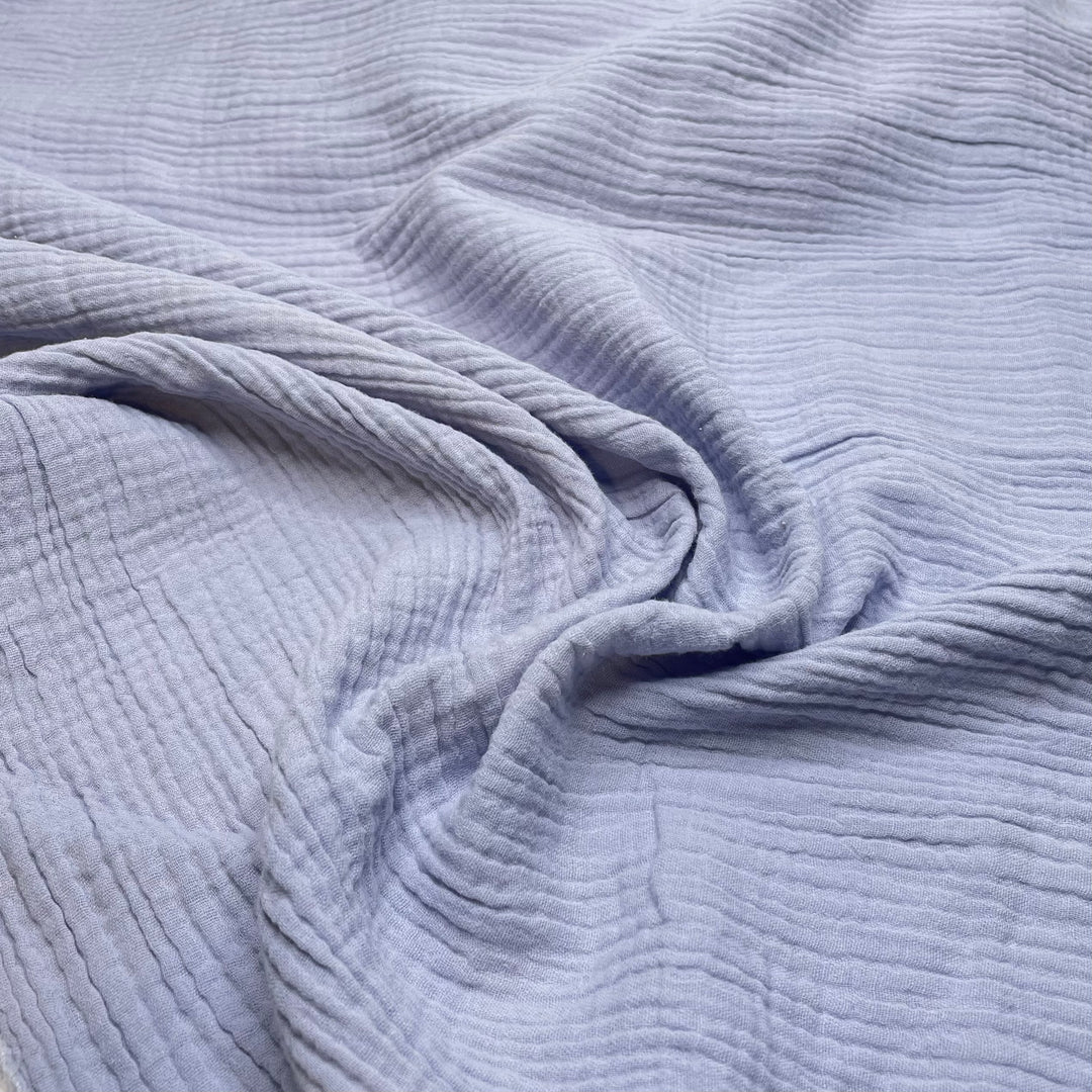 Fancy This - Double Gauze Cotton Woven - Light Periwinkle - Bundles (6807840129137)