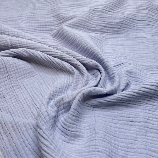 Fancy This - Double Gauze Cotton Woven - Light Periwinkle - Bundles (6807840129137)