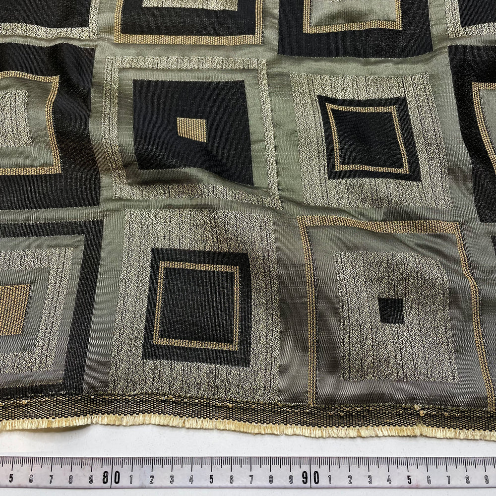 Turn A Square - Jacquard Poly Woven - Black Multi Geometric - 1M Bundle (6808833753201)