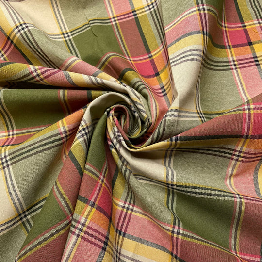 New Trench Coat - Cotton Woven - Beige Multi Plaid - 3M Bundle (6808834769009)
