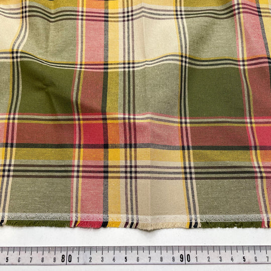 New Trench Coat - Cotton Woven - Beige Multi Plaid - 3M Bundle (6808834769009)