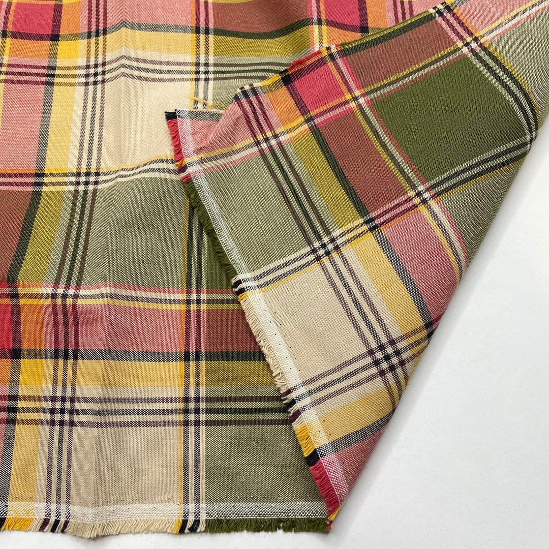 New Trench Coat - Cotton Woven - Beige Multi Plaid - 3M Bundle (6808834769009)