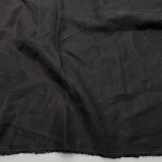 Untwill Dark - Twill Weave Rayon Woven - Black - 1M Bundle (6808837881969)