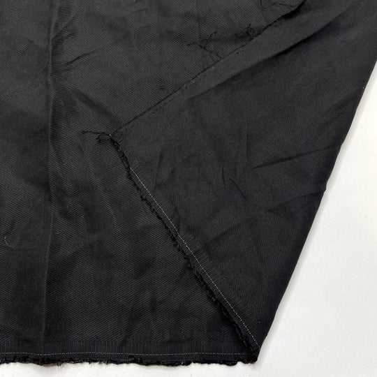 Untwill Dark - Twill Weave Rayon Woven - Black - 1M Bundle (6808837881969)