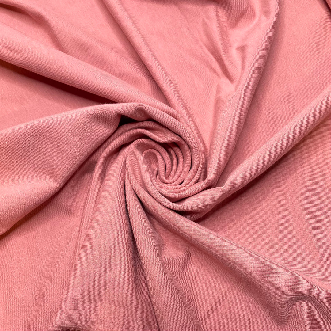 Double Bubble - Jersey Fleece Bamboo Blend Knit - Pink - 2.5M Bundle (6808839913585)