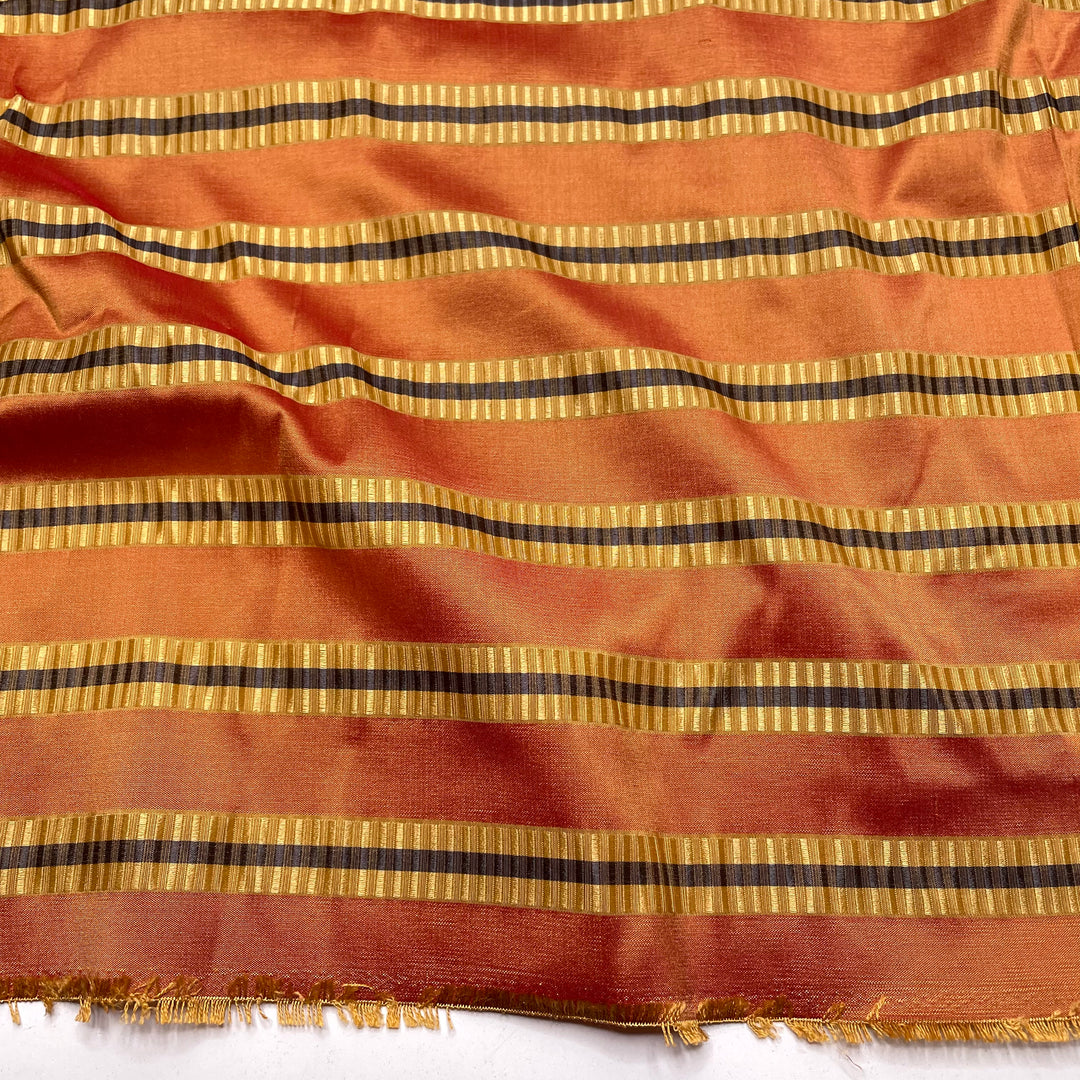 Wine Gums - Taffeta Poly Woven - Orange Multi Stripes - 3.9M Bundle (6811279065201)