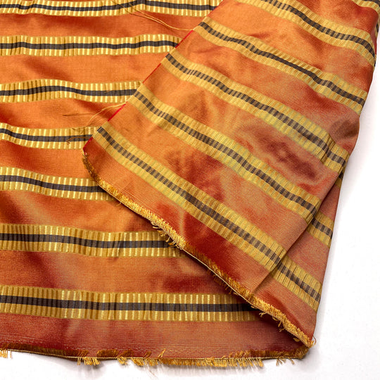 Wine Gums - Taffeta Poly Woven - Orange Multi Stripes - 3.9M Bundle (6811279065201)