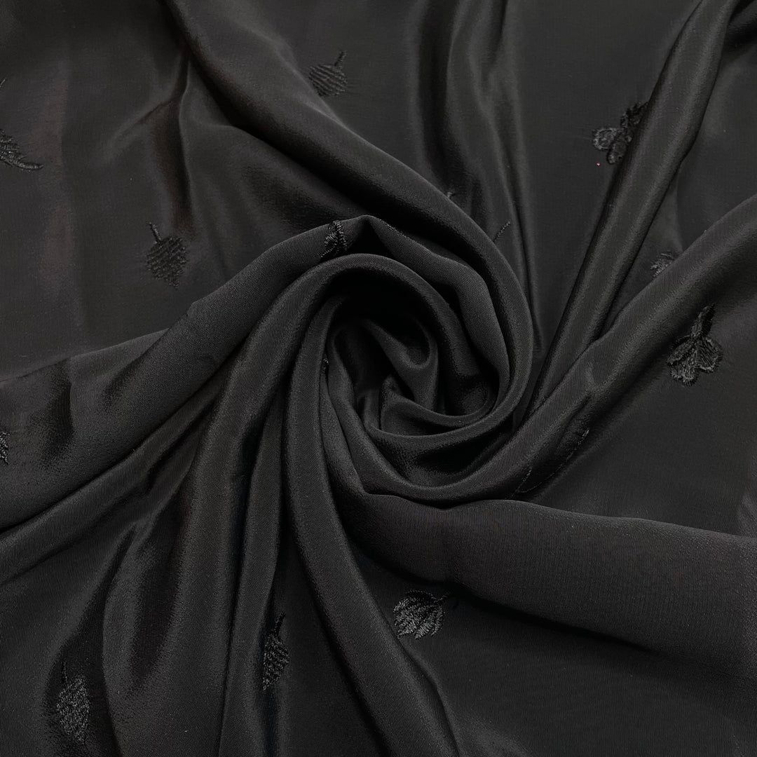 Mars Bar - Embroidered Poly Woven - Black - 2.1M Bundle (6813300555889)