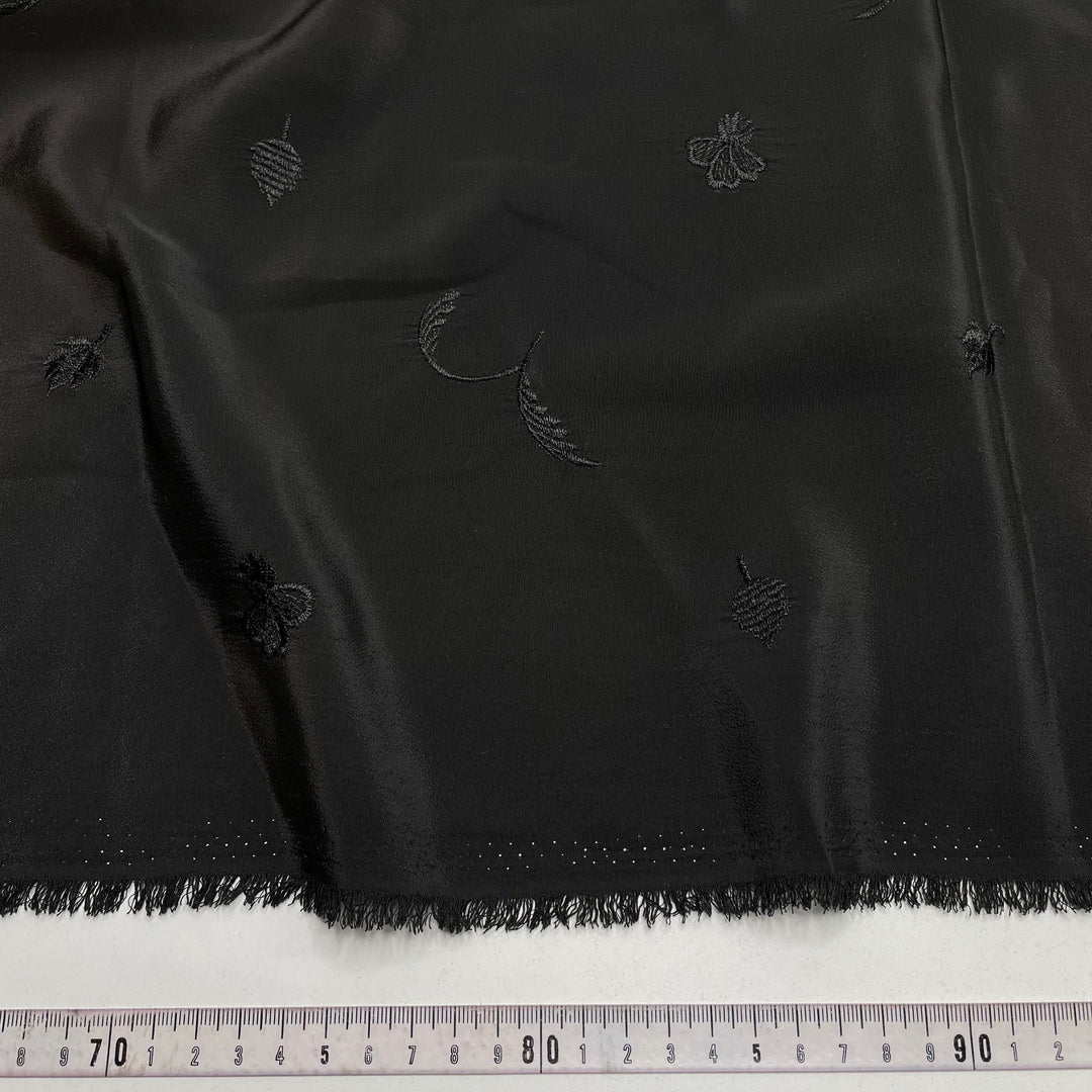 Mars Bar - Embroidered Poly Woven - Black - 2.1M Bundle (6813300555889)
