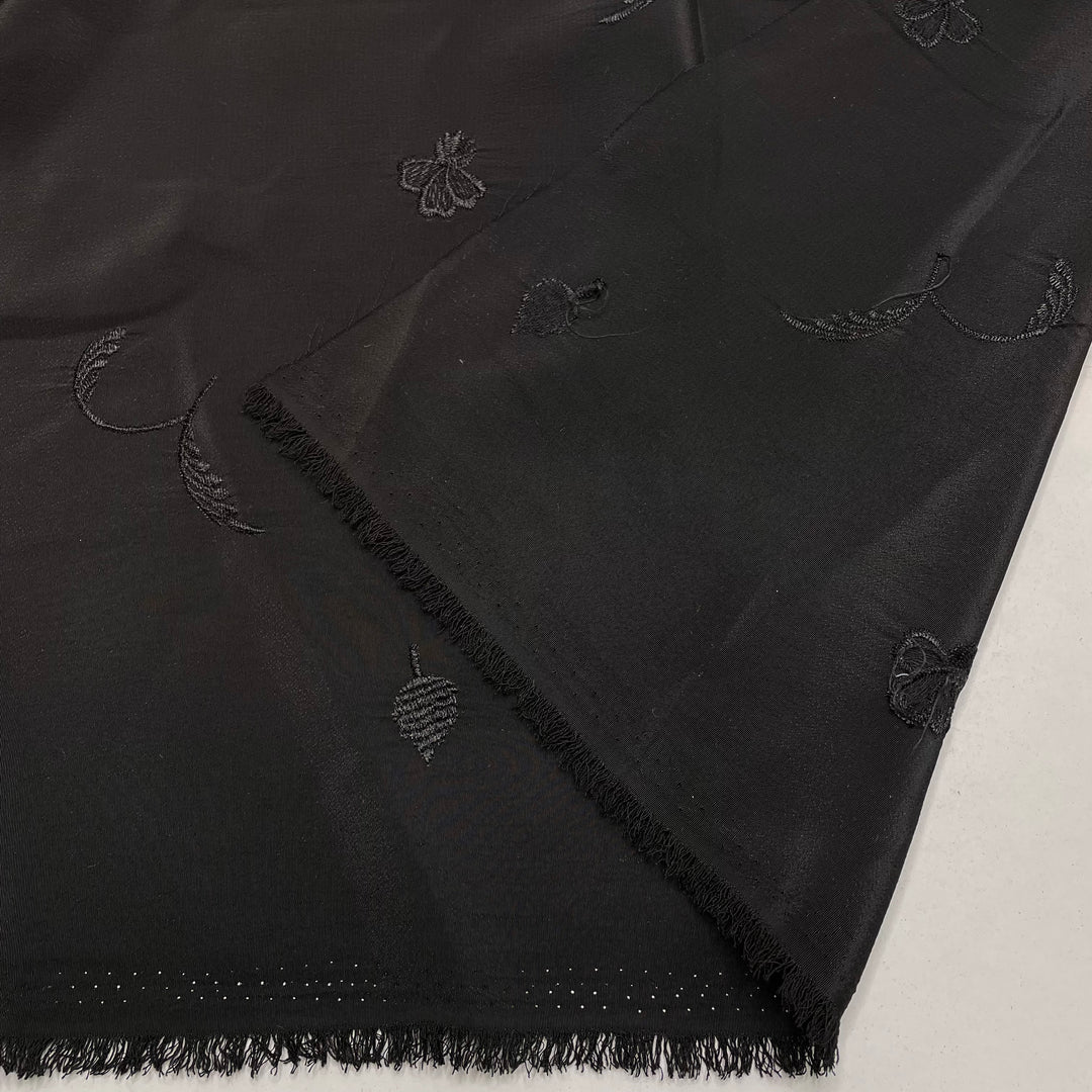 Mars Bar - Embroidered Poly Woven - Black - 2.1M Bundle (6813300555889)