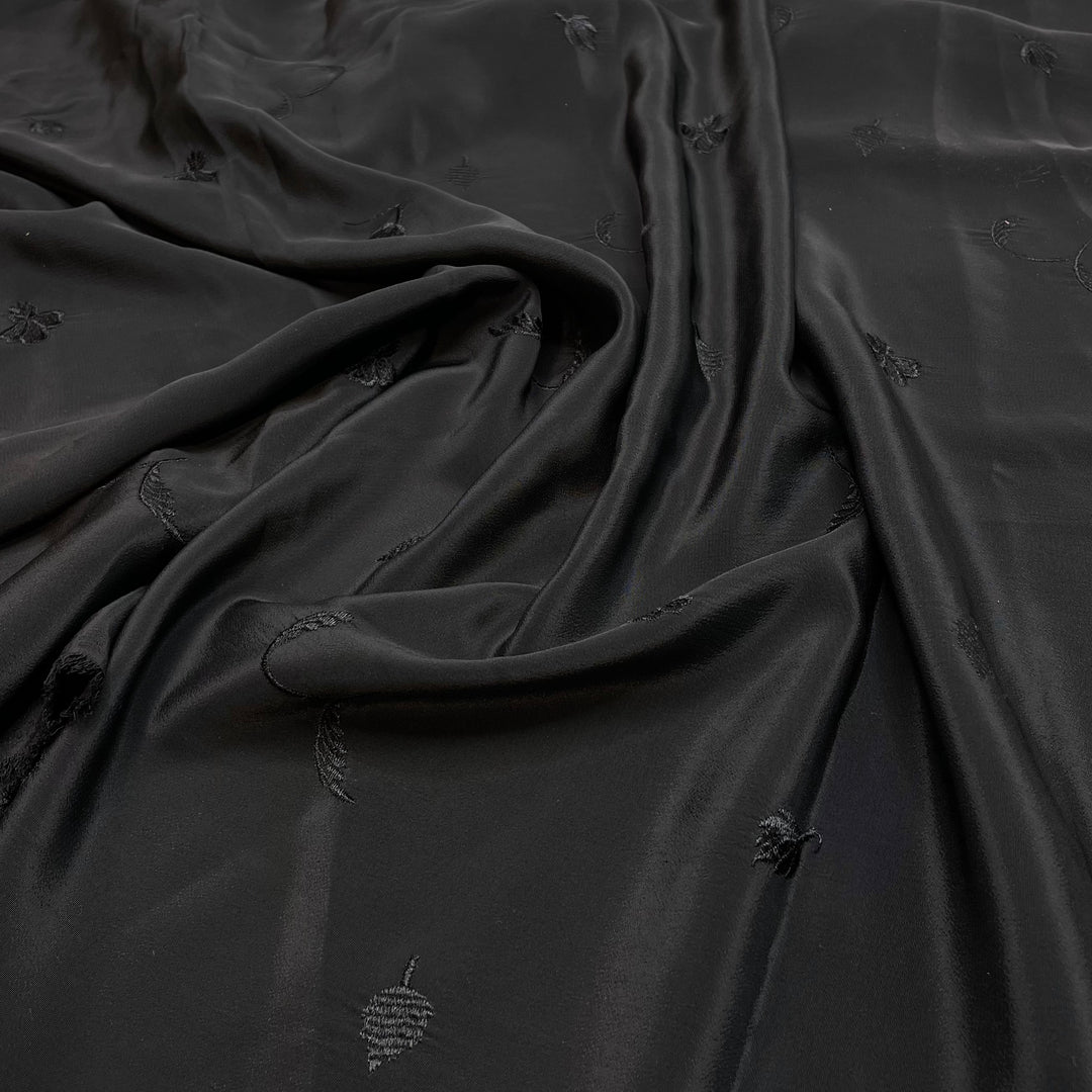 Mars Bar - Embroidered Poly Woven - Black - 2.1M Bundle (6813300555889)