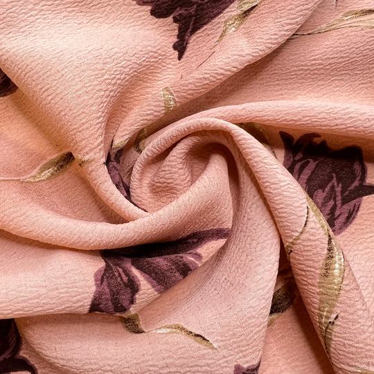 Romance - Poly Woven - Pink Floral - 2M Bundle (6815438897265)