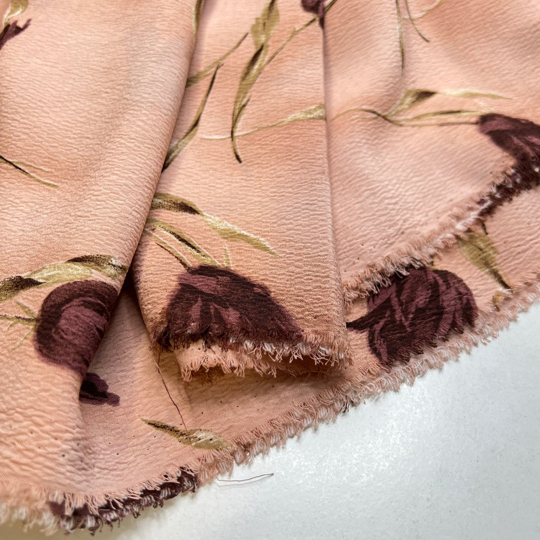 Romance - Poly Woven - Pink Floral - 2M Bundle (6815438897265)