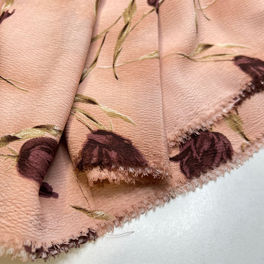 Romance - Poly Woven - Pink Floral - 2M Bundle (6815438897265)