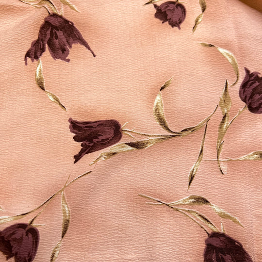 Romance - Poly Woven - Pink Floral - 2M Bundle (6815438897265)