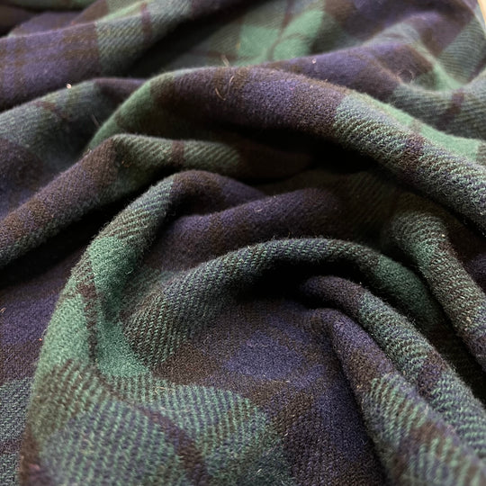 Perfect Blanket - Wool Woven - Green/Blue Plaid - 0.92M Bundle (6815441027185)