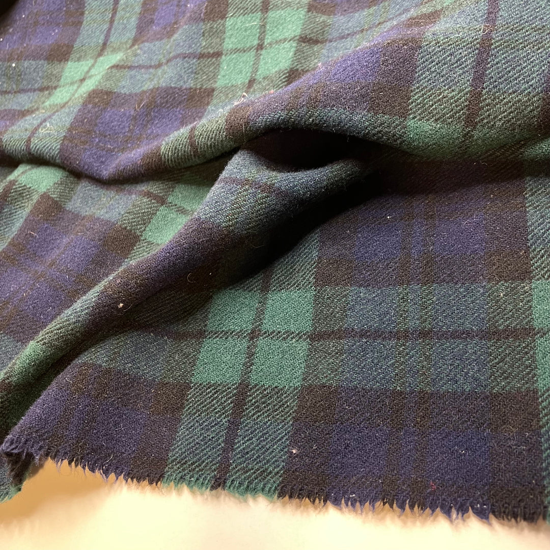 Perfect Blanket - Wool Woven - Green/Blue Plaid - 0.92M Bundle (6815441027185)