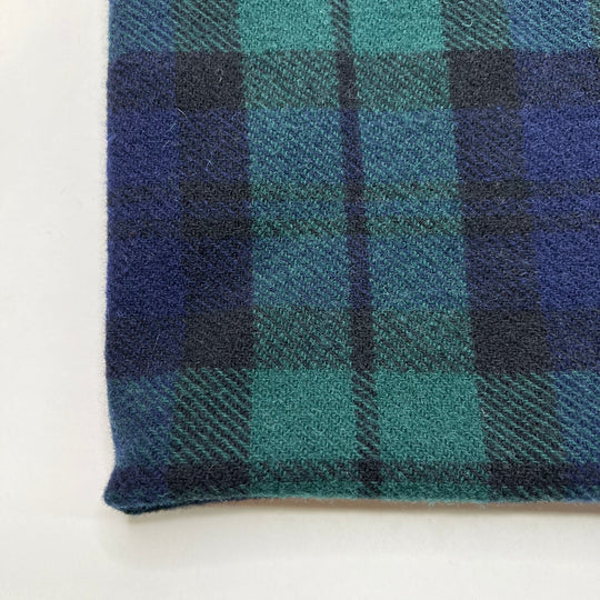 Perfect Blanket - Wool Woven - Green/Blue Plaid - 0.92M Bundle (6815441027185)