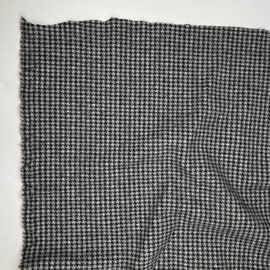 Merle Coat - Fleece Poly Knit - Black/Grey Houndstooth - 1.5M Bundle (6816206651505)