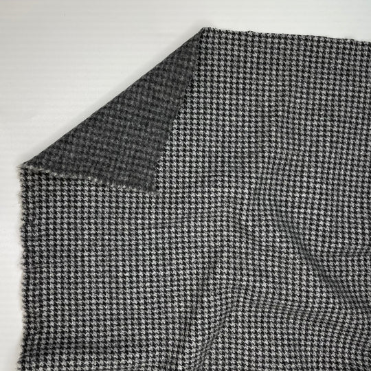 Merle Coat - Fleece Poly Knit - Black/Grey Houndstooth - 1.5M Bundle (6816206651505)