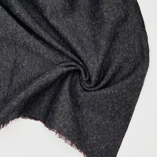 Cuddling The Cat - Poly Knit - Burgundy/Grey - 1M Bundle (6816275529841)